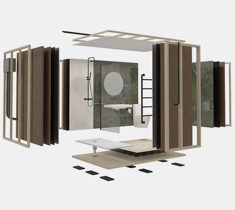 Porcelanosa Offsite // Banys modulars // Monobath